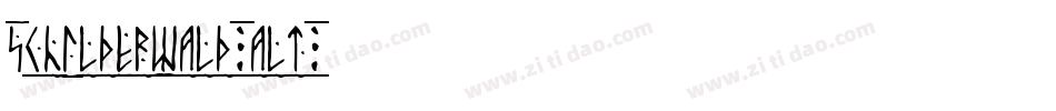 Schilderwald alt字体转换